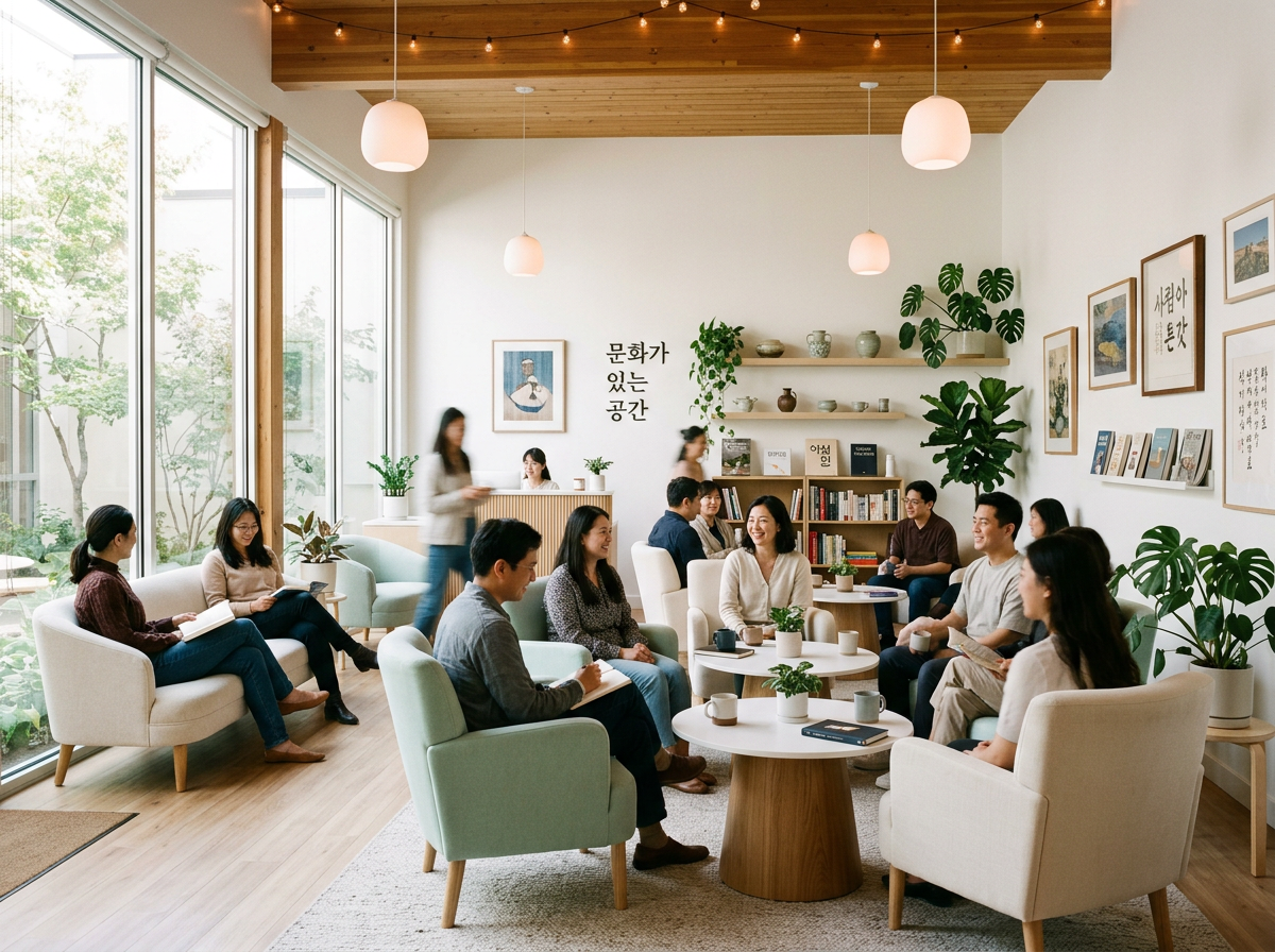 커뮤니티 라운지 - 10~20명 수용 소모임 공간